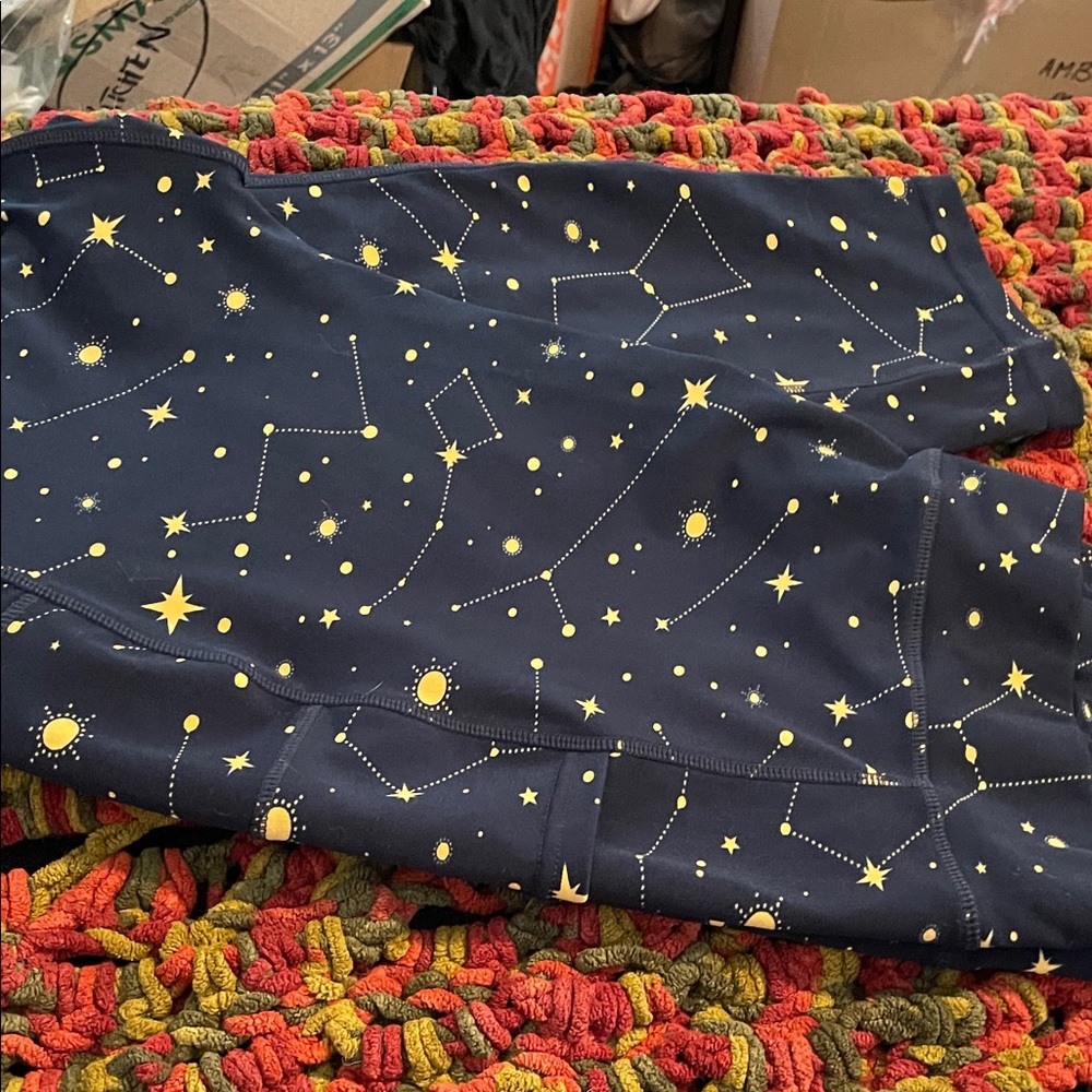 Pop fit Navy Leggings with Star Constellation Print